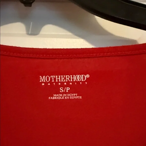 Motherhood Maternity Vibrant Red Long Sleeve Top - Picture 2 of 2